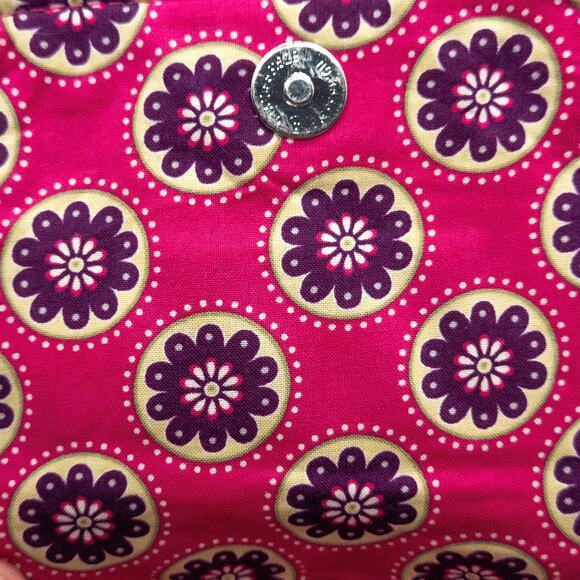 Vera Bradley Pink Quilted Crossbody Floral Paisley Print Adjustable Strap - Picture 6 of 9